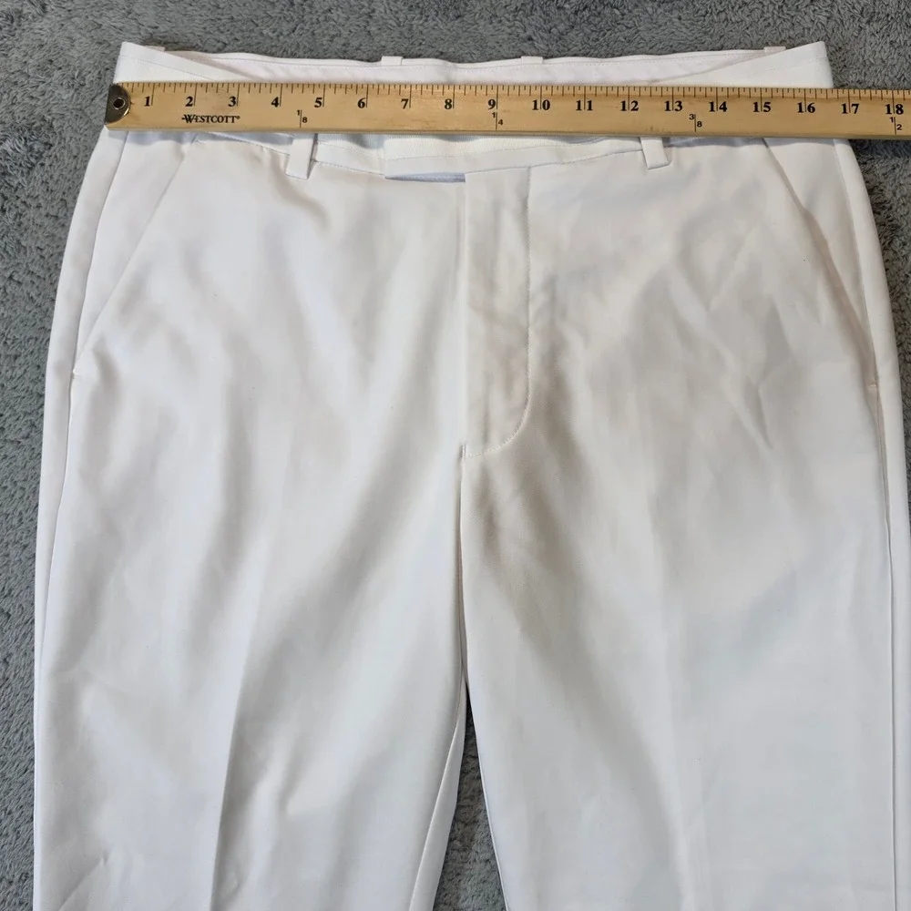 G/FORE Golf Pants Mens 33x29 White Performance Twill Straight Trousers Preppy